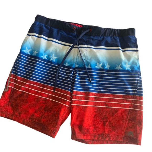 ZeroXposur Mens Red White And Blue Board Shorts Swimwear XL - Picture 4 of 8